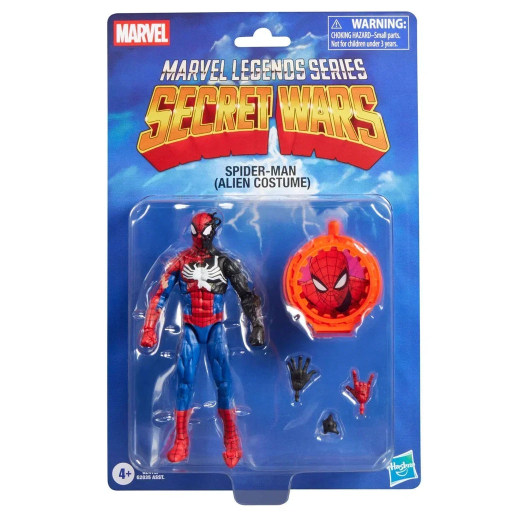 Secret Wars Marvel Legends Series Spider-Man (Alien Costume) 6-Inch Action Figure