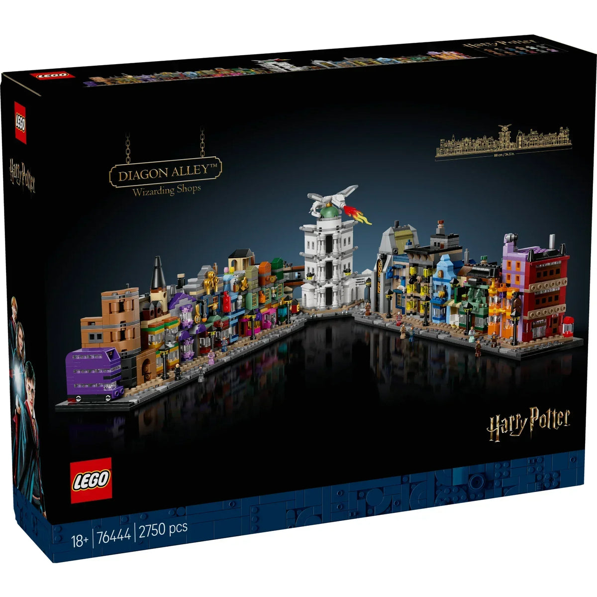 Original box 76444-1 - Diagon Alley Wizarding Shops